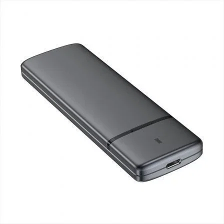 Aisens Caja Externa M.2 (NGFF) ASM2-002G SATA/NVMe a USB 3.2 Gen 2, Gris